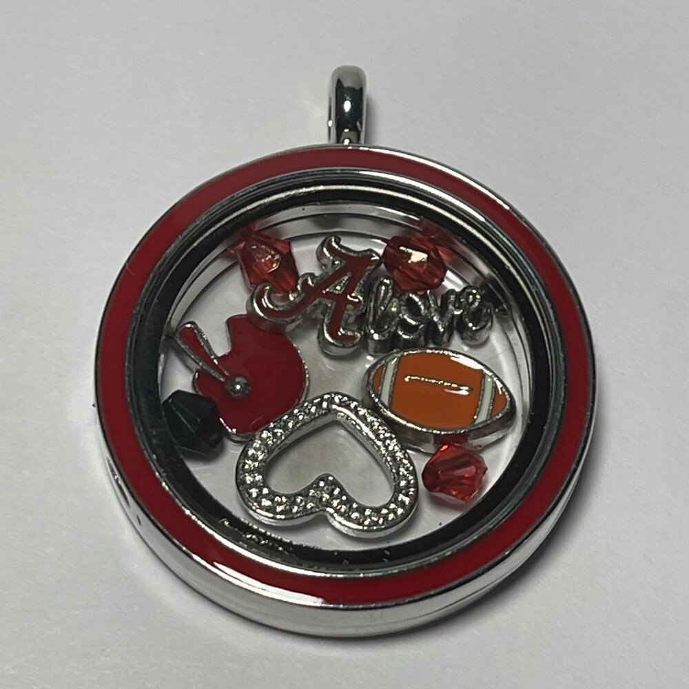 Alabama Crimson Tide NCAA Memory Charm Locket w/ 22 IN chain NEW